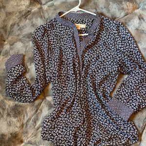 Dark Blue LOFT Blouse